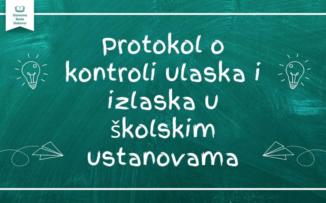 VAŽNA OBAVIJEST O SIGURNOSNOM PROTOKOLU