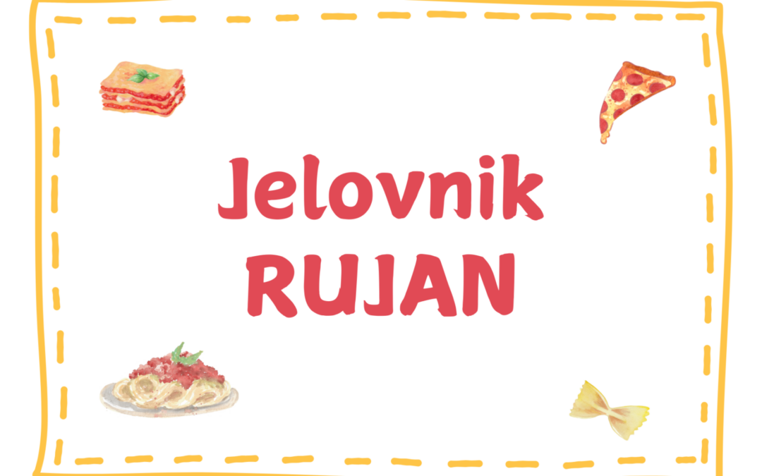 Jelovnik za rujan