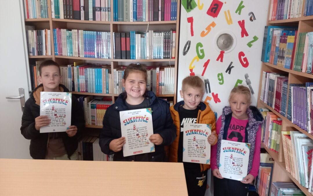 Posjet učenika prvoga razreda školskoj knjižnici