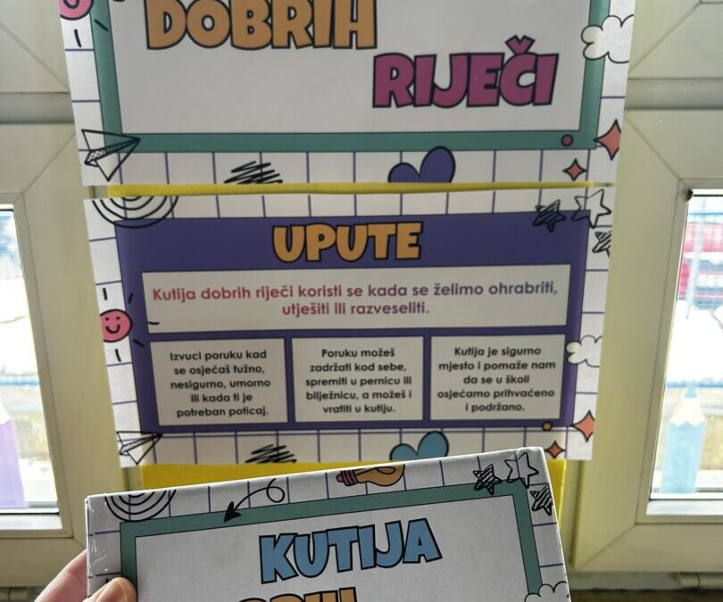 Mala škola pomaganja – tema siječnja: Pomažem riječima